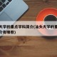 汕头大学的重点学科简介(汕头大学的重点学科简介有哪些)