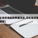 【河北省疫情最新数据消息,河北省疫情最新情况通报】