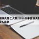 中国肺炎死亡人数/2020年中国肺炎死了多少人最新